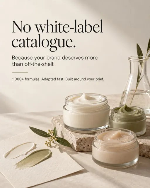 Illustration: Custom Cosmetic Formulation: Why We Do Not Offer a Fixed Catalogue